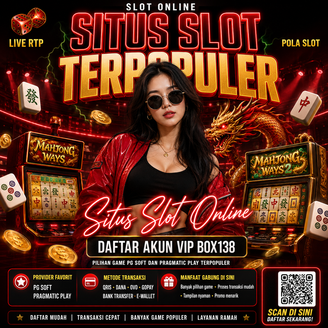 BOX138 hadir sebagai link alternatif login game online resmi yang memberikan kemudahan akses daftar cepat, didukung performa server super responsif, proteksi data terenkripsi modern, opsi transaksi terlengkap, serta customer care 24 jam yang siap membantu demi kenyamanan bermain Anda setiap waktu.
